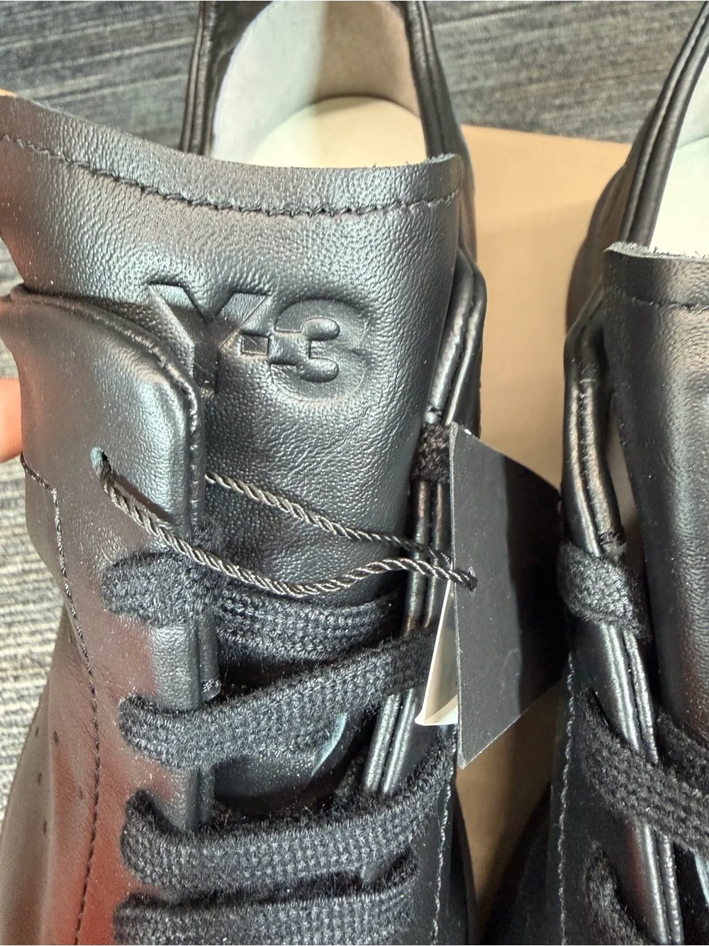 Adidas Y-3 Diagonal Stan Smith Trainer Black Leather LowTop Sneaker Men’s 12 New